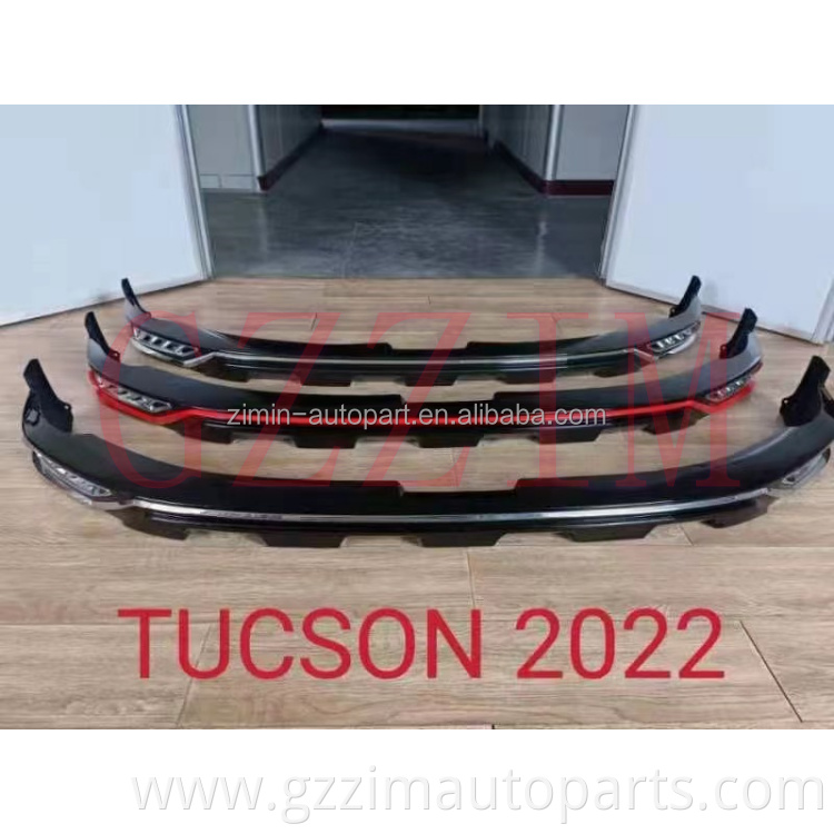 Car Front Bumper Lip Front Shovel Spoiler For Tucson 2022